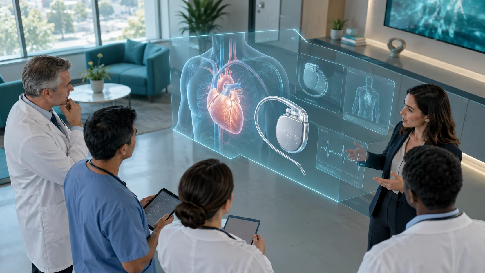 Concept illustration: Medical Device Marketing with XR and AI Avatars