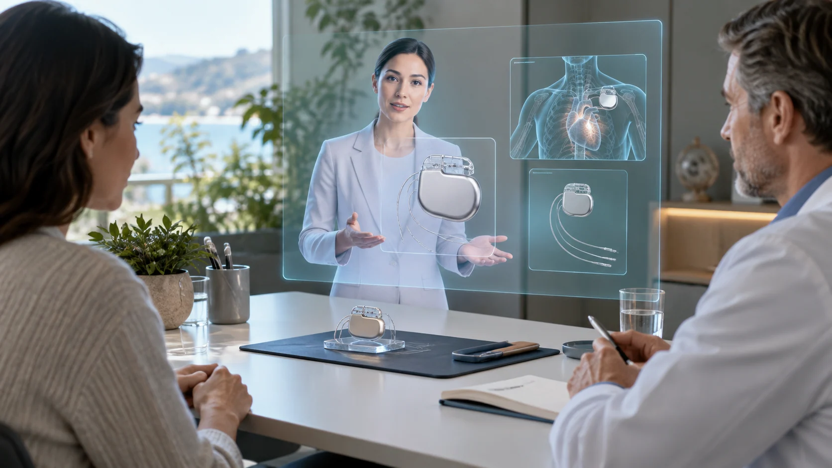 Concept illustration: Medical Device Marketing with XR and AI Avatars