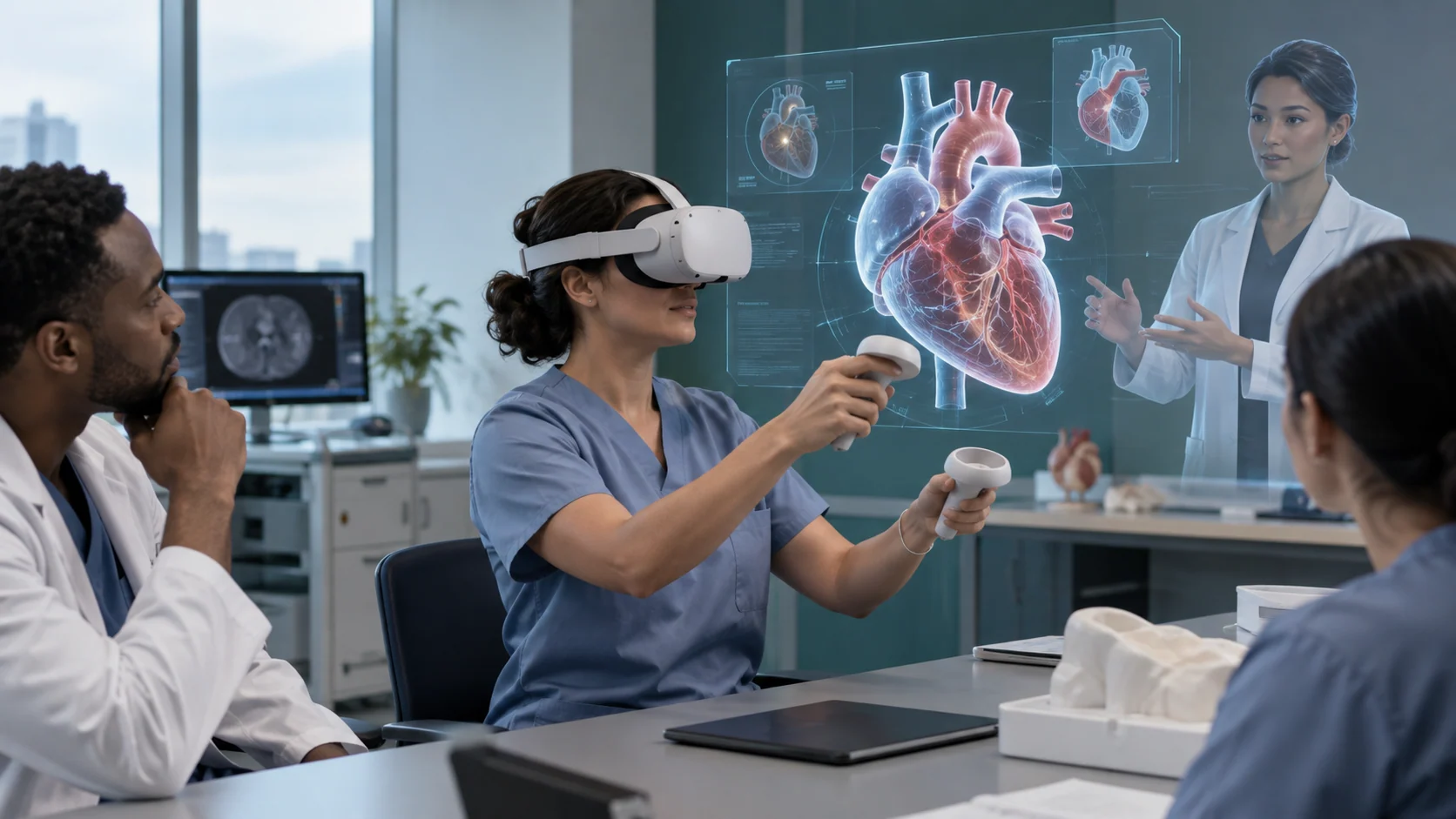 Concept illustration: Medical Device Marketing with XR and AI Avatars