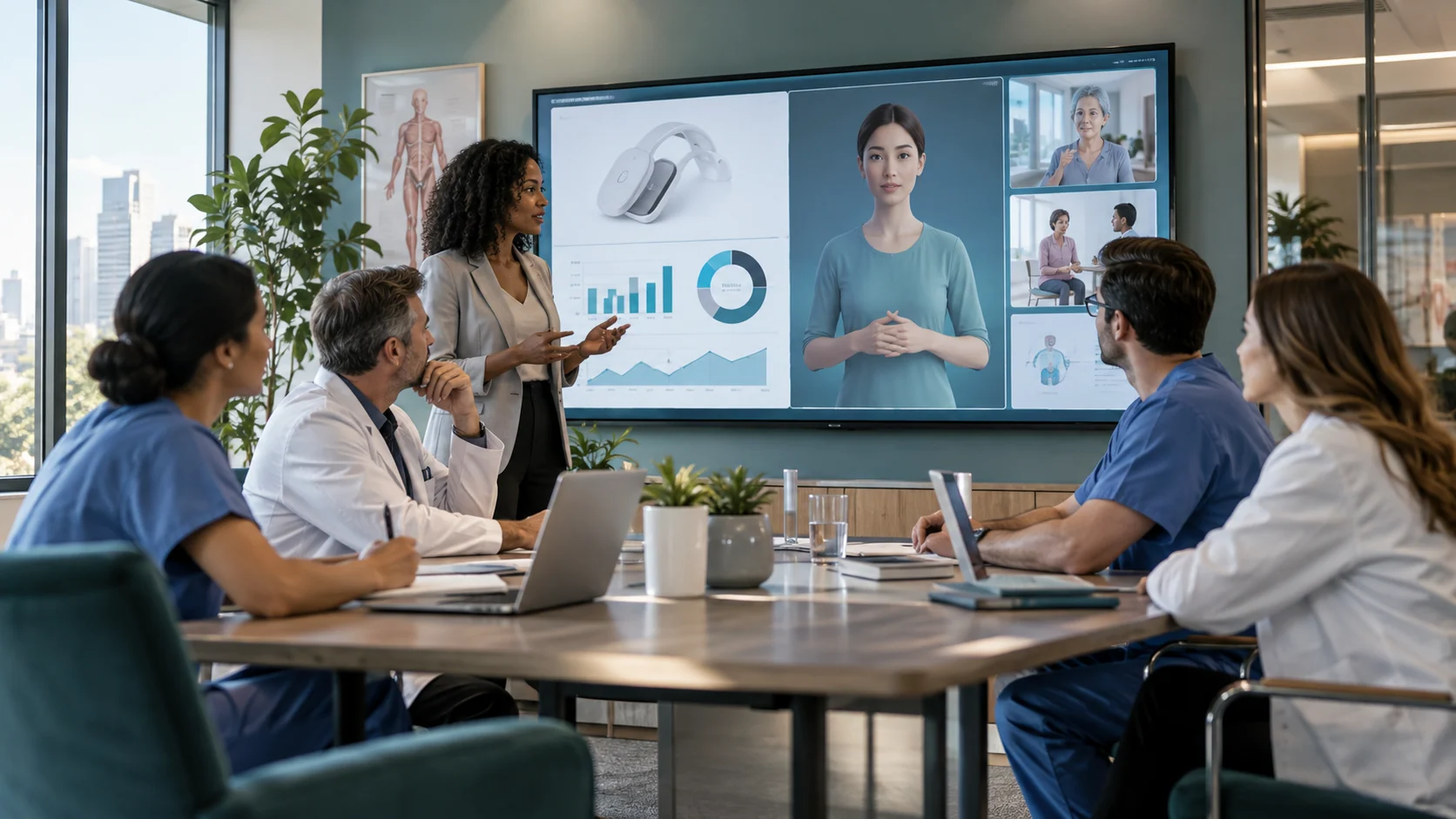 Concept illustration: Medical Device Marketing with XR and AI Avatars
