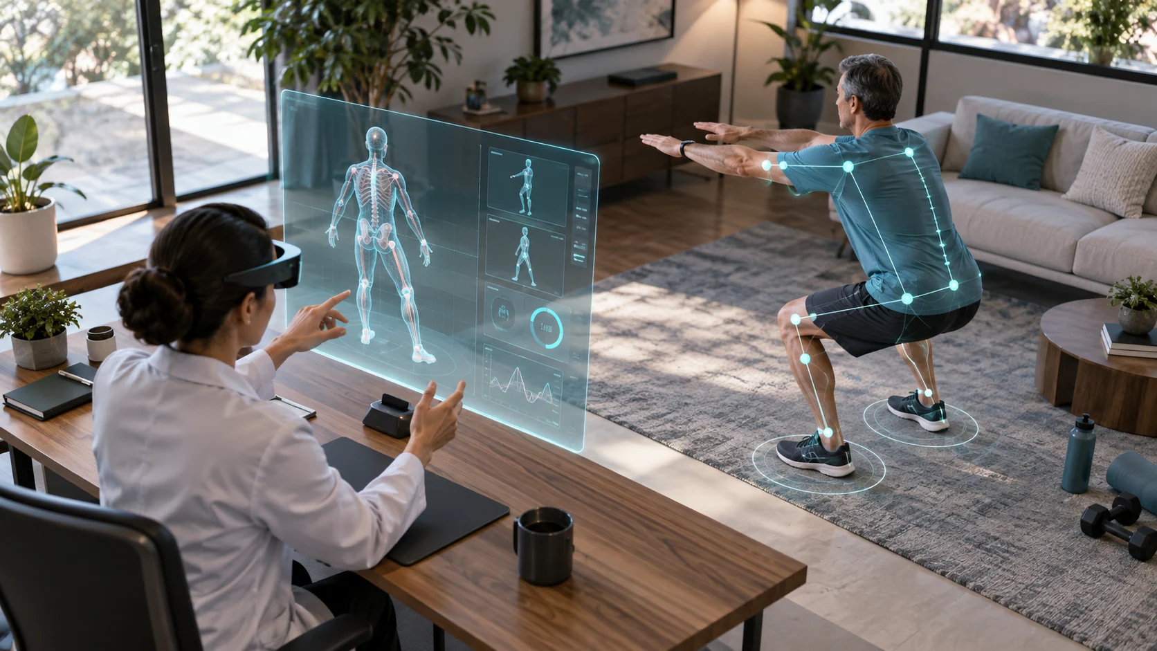 Concept illustration: Virtual Clinics in XR and the Rise of Interactive Remote Healthcare