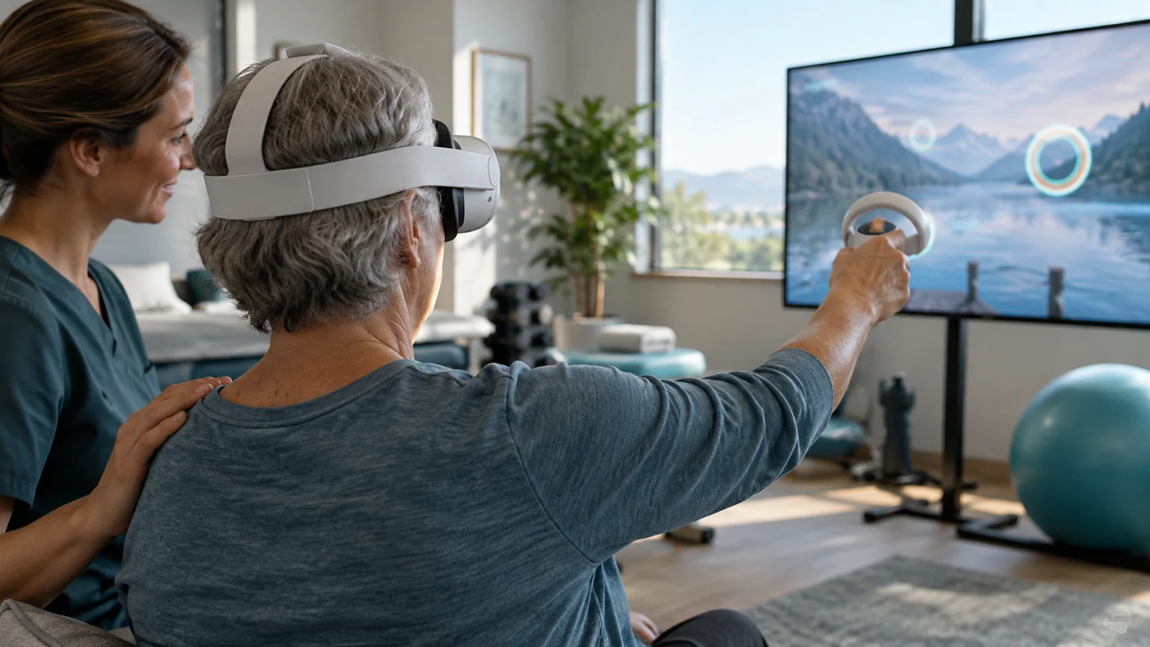 Concept illustration: What Is Virtual Reality in Healthcare? Uses & Benefits