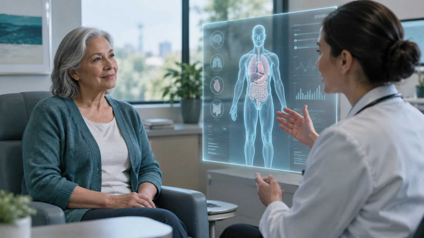 Concept illustration: How Digital Twin Healthcare Improves Planning and Treatment