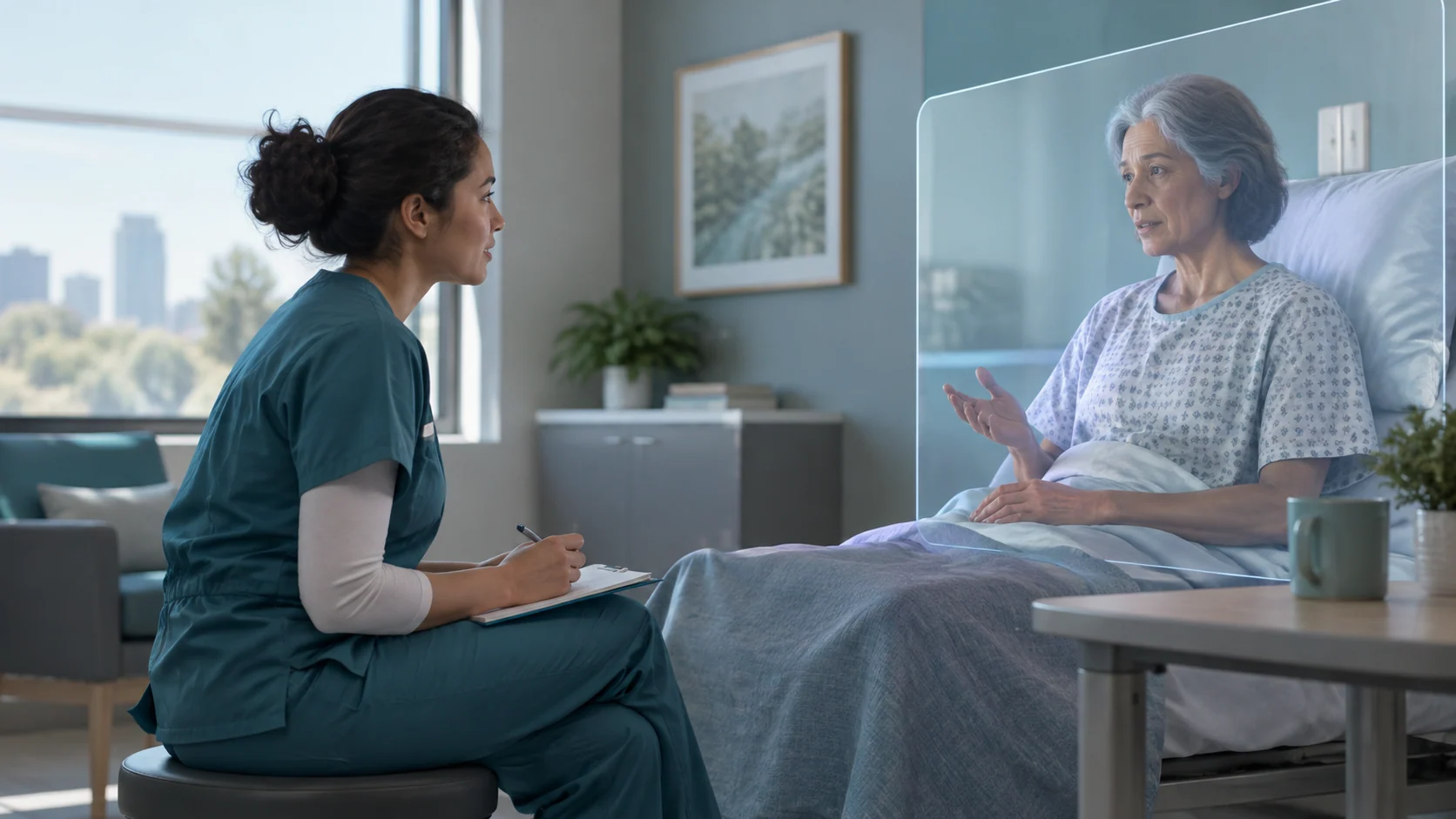 Concept illustration: VR Training for Nurses: Safer Clinical Simulation