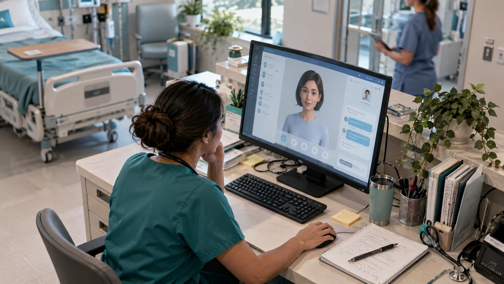Concept illustration: What a Virtual Health Assistant Can Do for Clinics and Hospitals