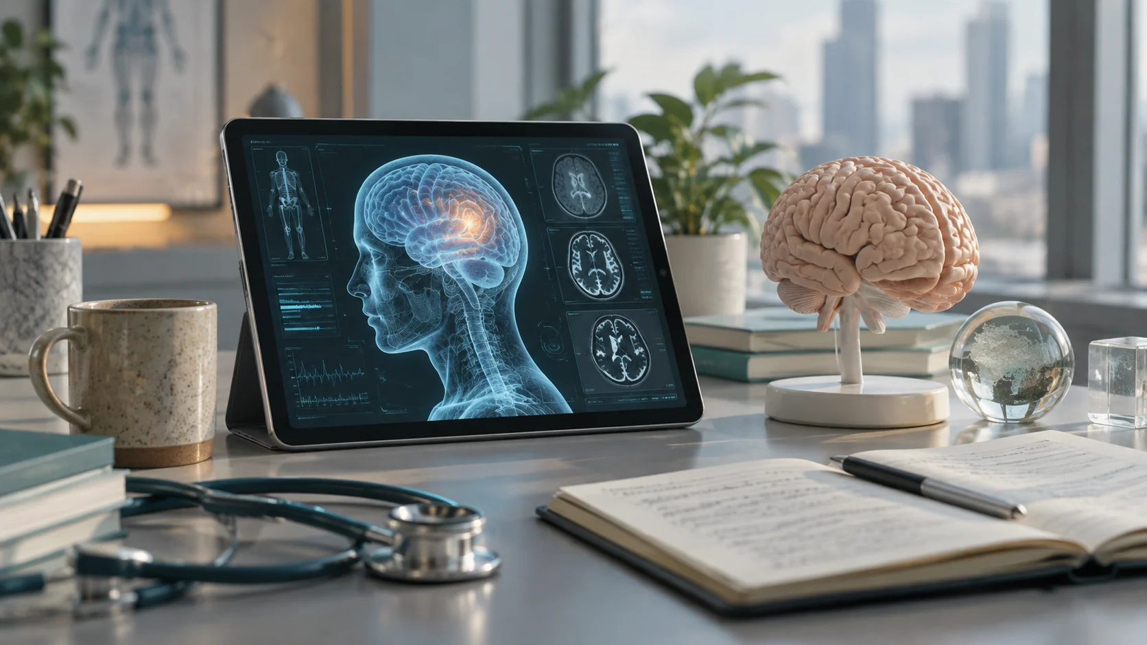 Concept illustration: AI in healthcare