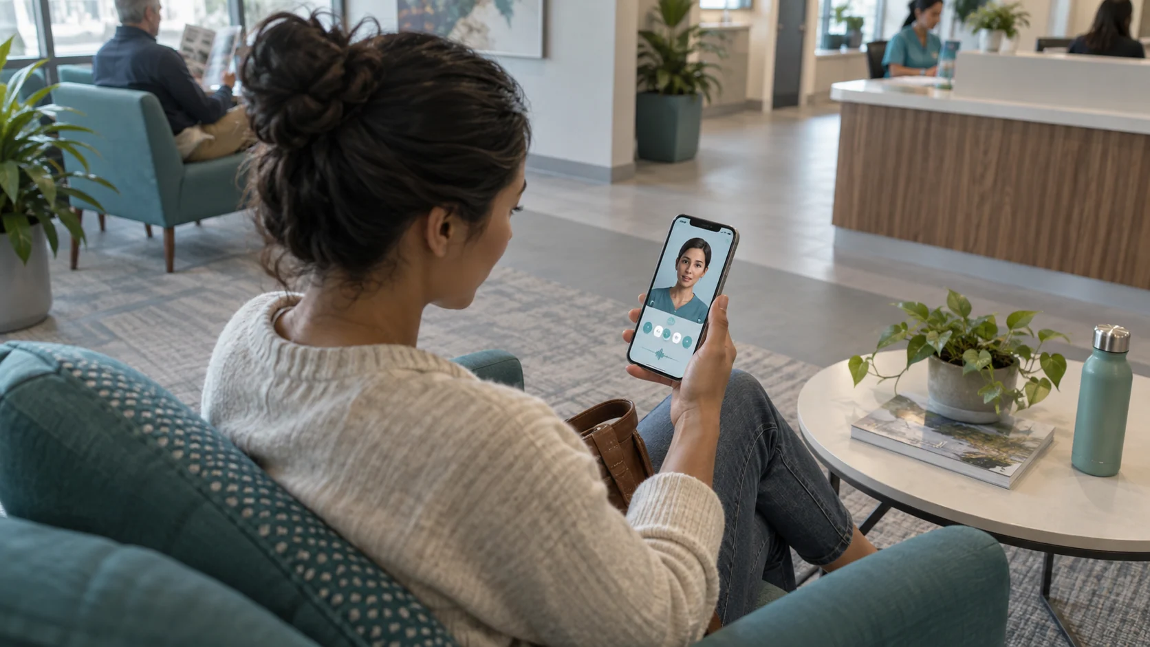 Concept illustration: The Future of AI Symptom Checker Technology in Digital Health