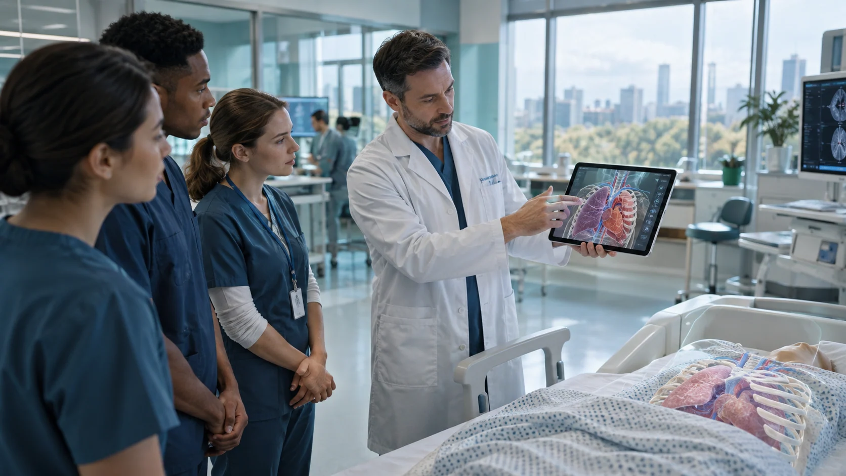 Concept illustration: Why Hospitals Are Rapidly Adopting AR in Healthcare for Accuracy and Efficiency