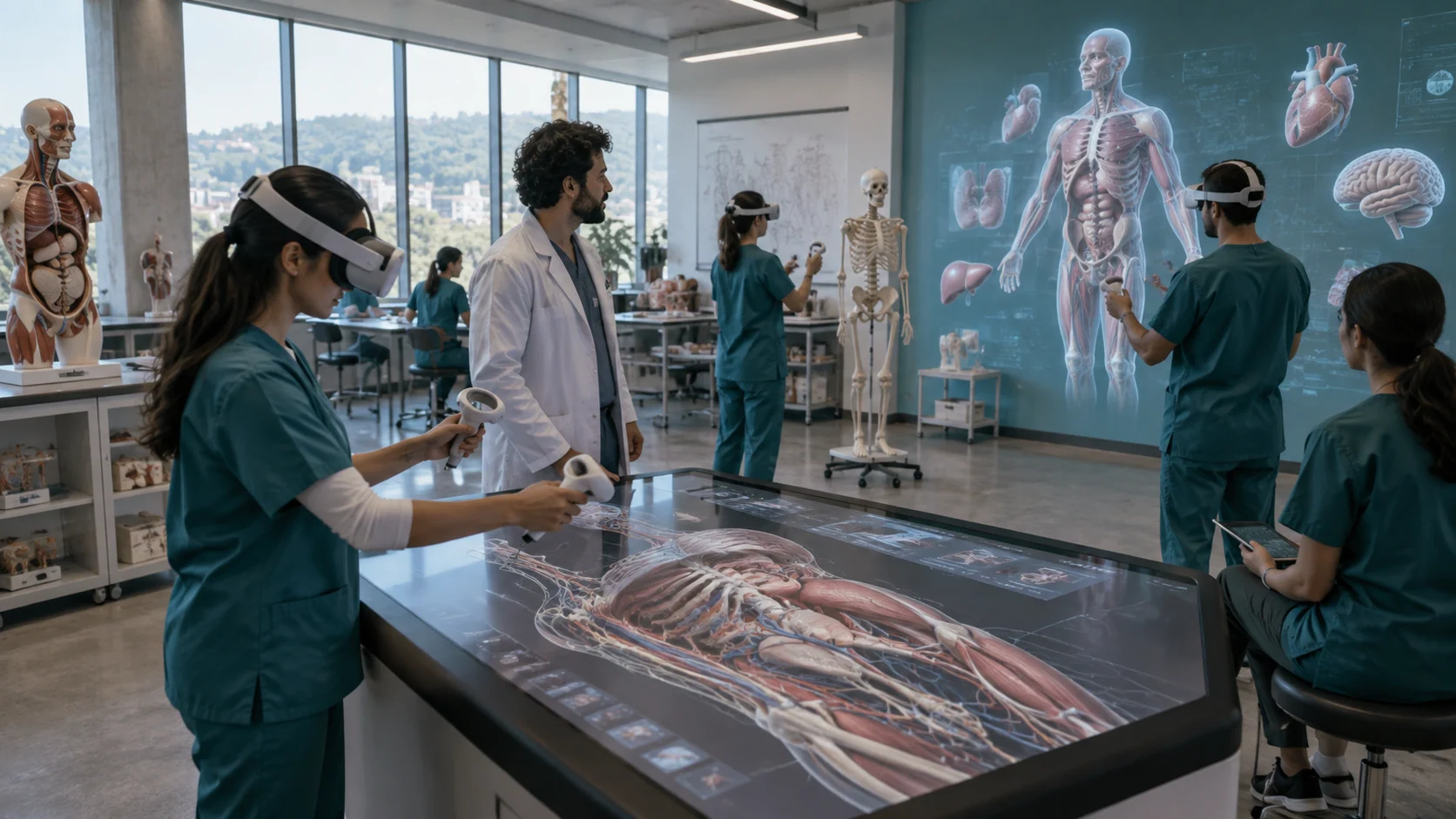 Concept illustration: Advancements in Anatomy 3D Models Through XR for Smarter Medical Learning