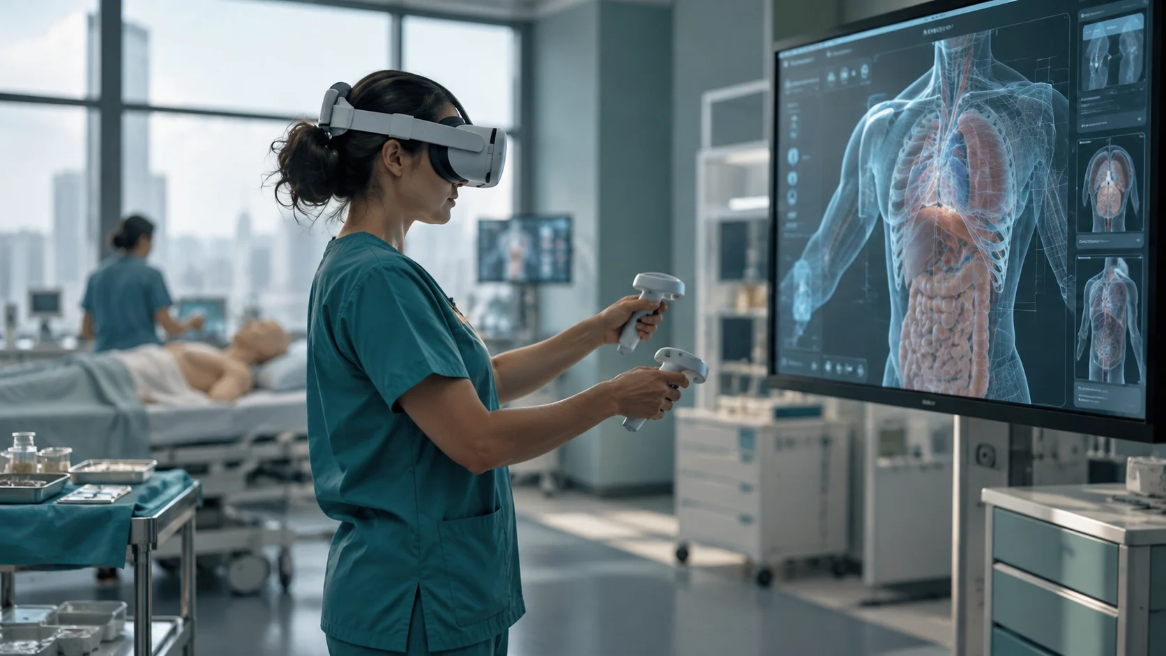 Concept illustration: Medical Simulation in XR and How It Improves Clinical Confidence and Accuracy