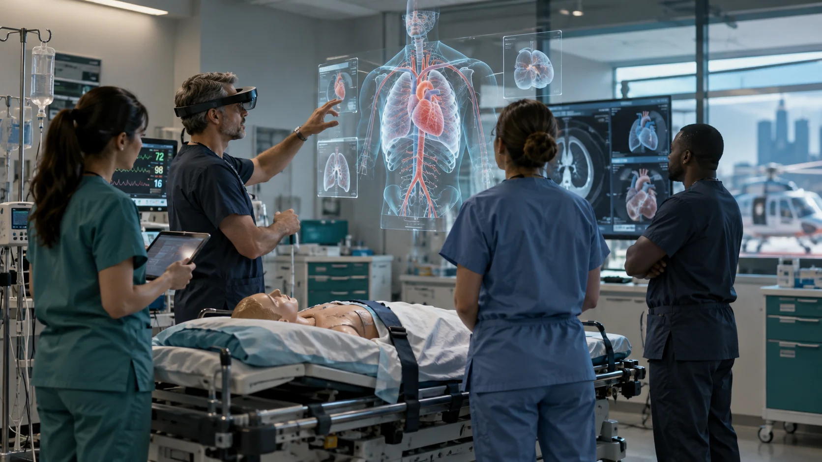 Concept illustration: Healthcare Innovation Through Spatial Computing and Immersive Medical Tools