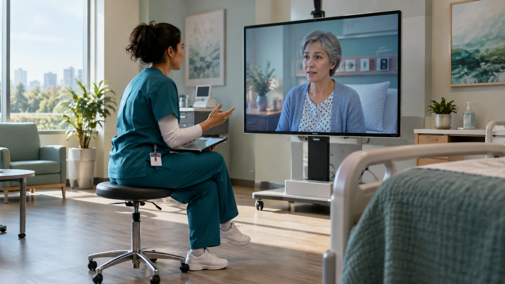 Concept illustration: VR Training for Nurses: Safer Clinical Simulation