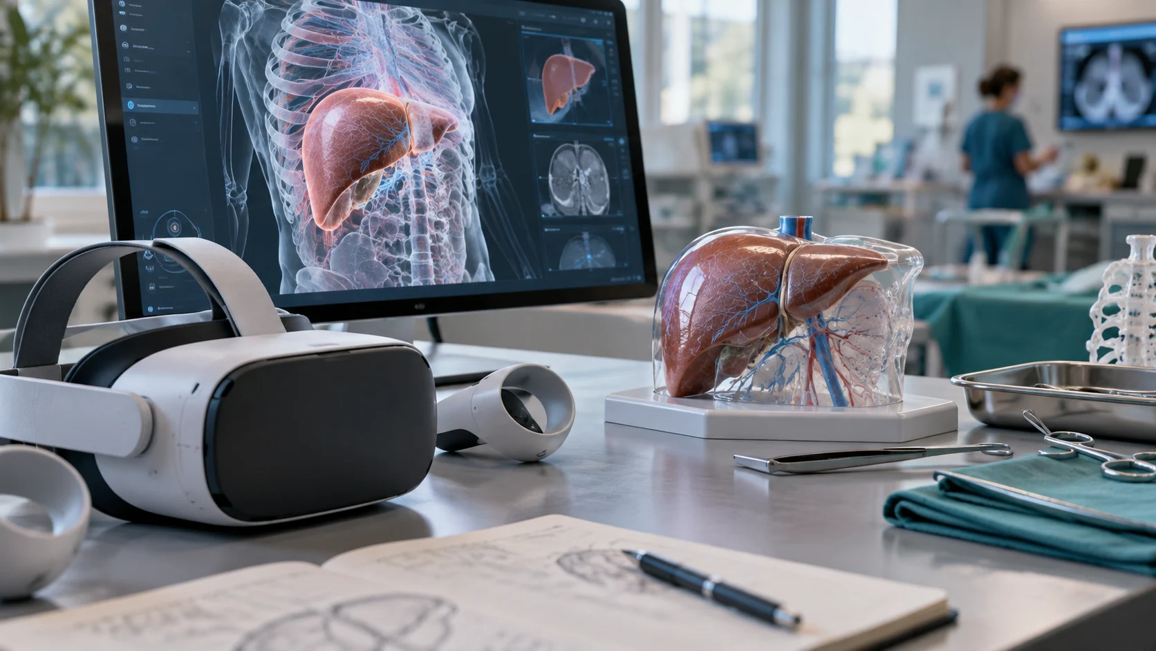Concept illustration: How is VR Surgery Training Helping Surgeons and Reducing OR Risk