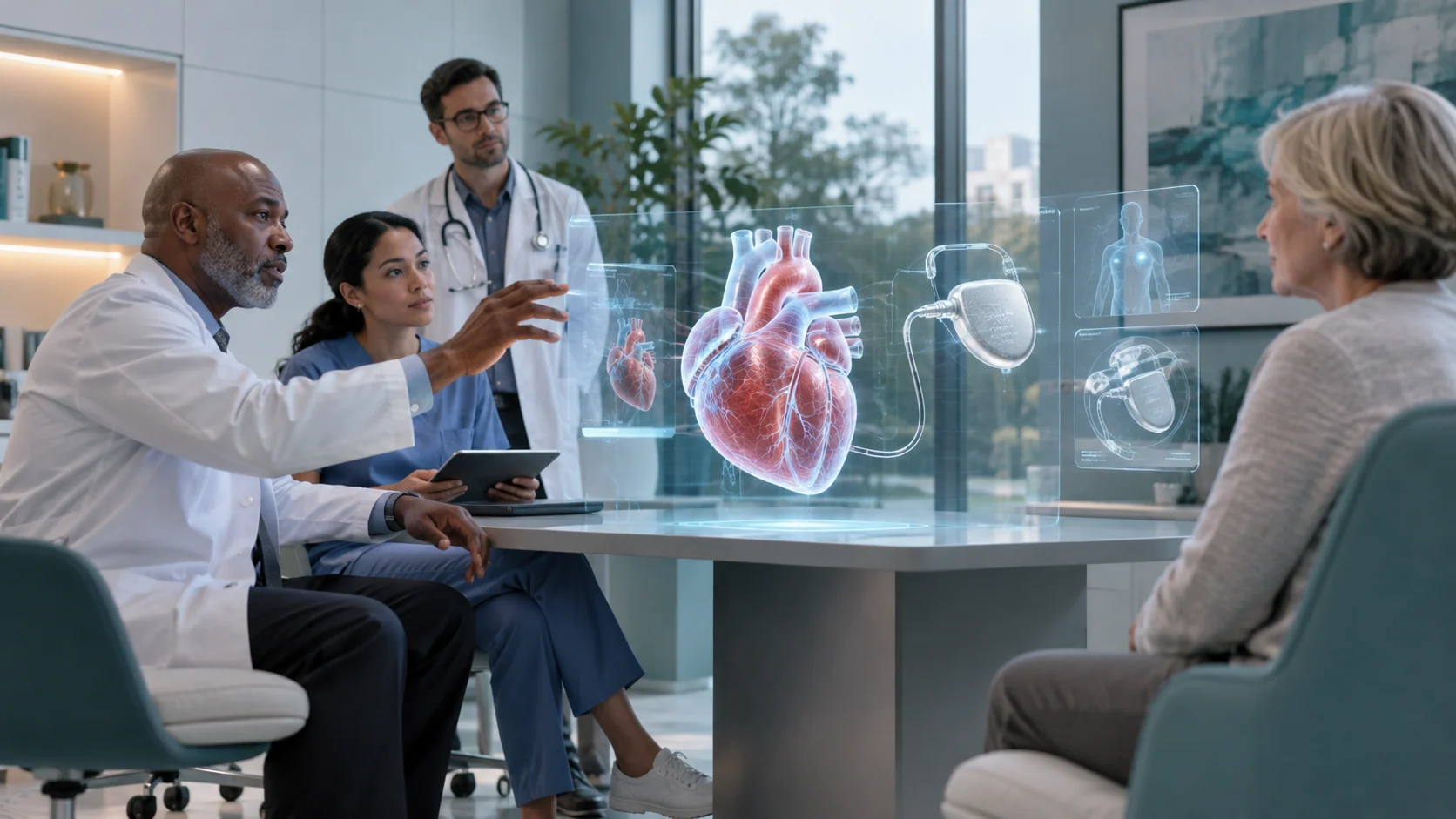 Concept illustration: Medical Device Marketing with XR and AI Avatars