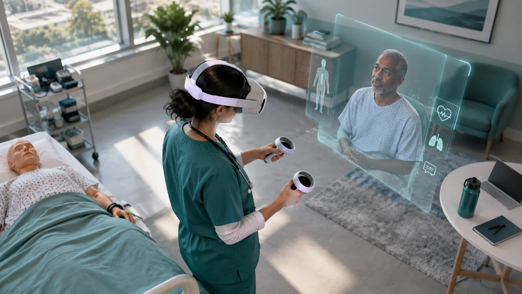 Concept illustration: Virtual Patient Simulation Tools Used in Modern Medical Education