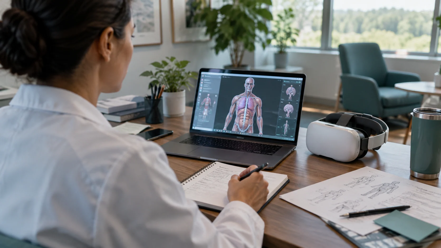 Concept illustration: Virtual Reality in Healthcare: Use Cases & Implementation