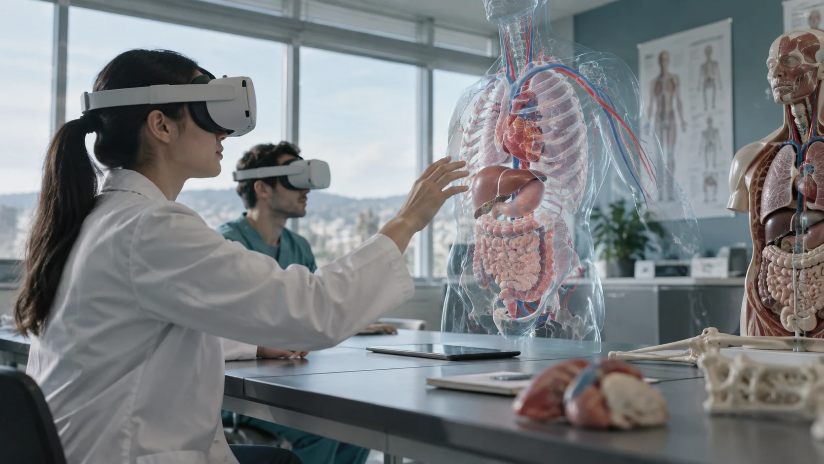 Concept illustration: Advancements in Anatomy 3D Models Through XR for Smarter Medical Learning