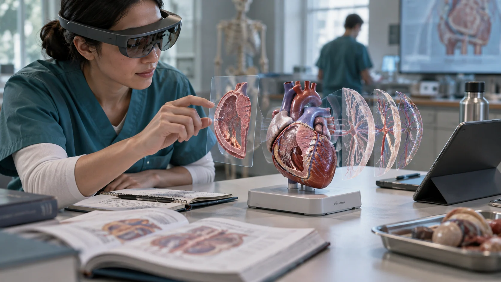 Concept illustration: How Augmented Reality for Healthcare Supports Doctors and Students