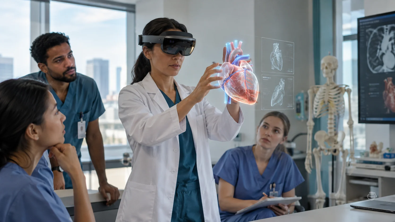 Concept illustration: How Digital Health Is Evolving With XR-Powered Care and Intelligent Workflows