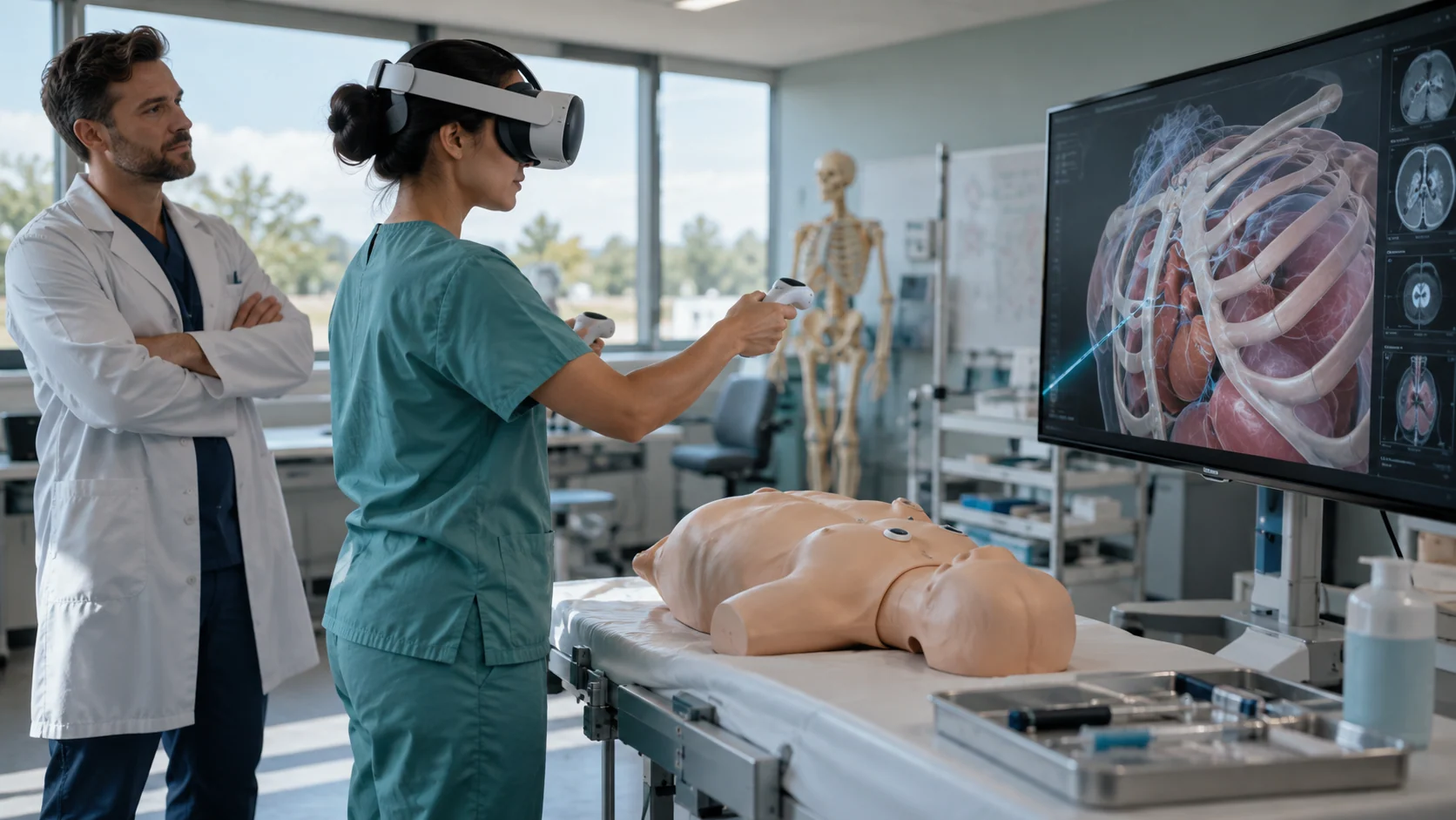 Concept illustration: Medical Simulation in XR and How It Improves Clinical Confidence and Accuracy