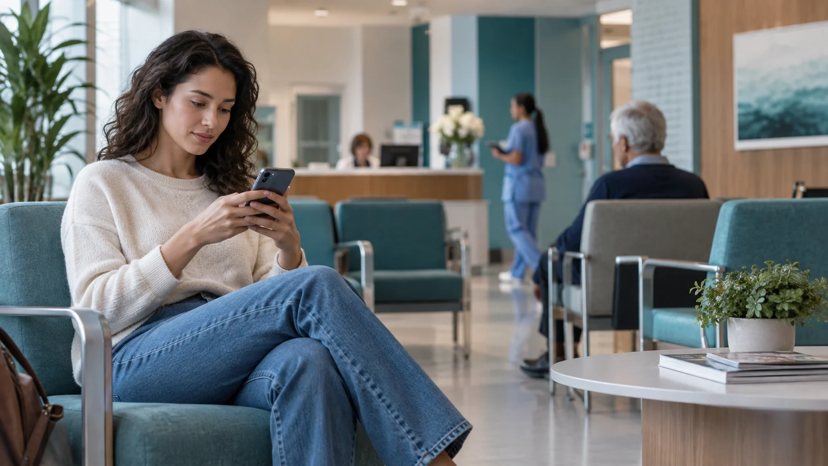 Concept illustration: The Future of AI Symptom Checker Technology in Digital Health