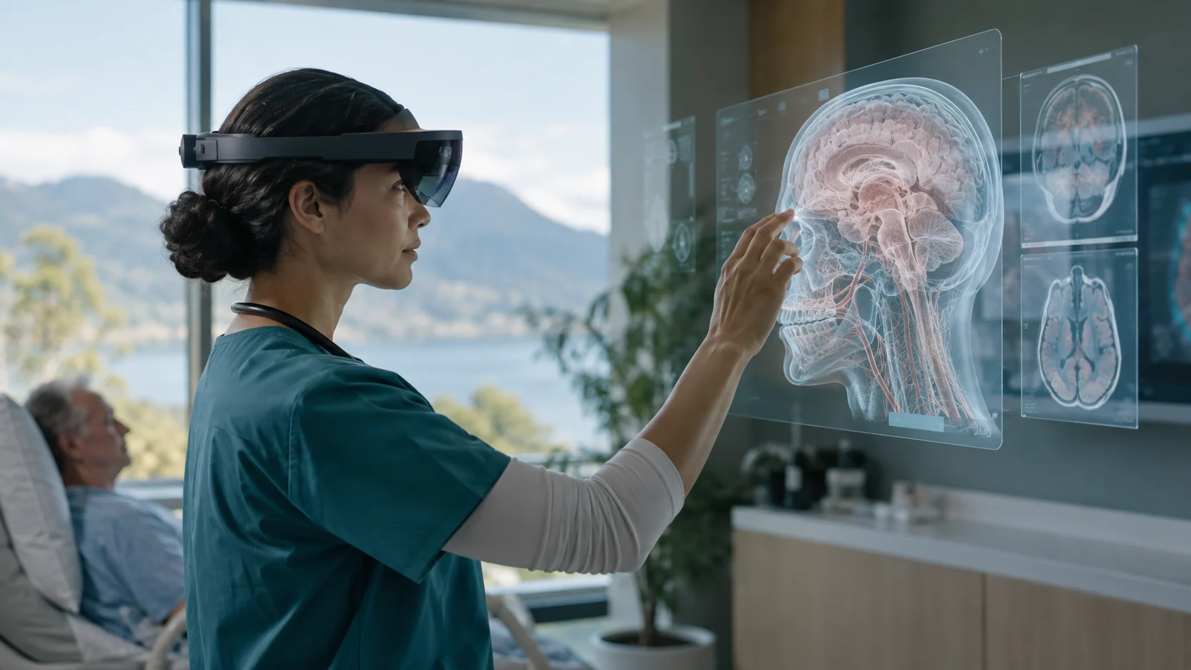 Concept illustration: Transforming Healthcare with Virtual and Mixed Reality