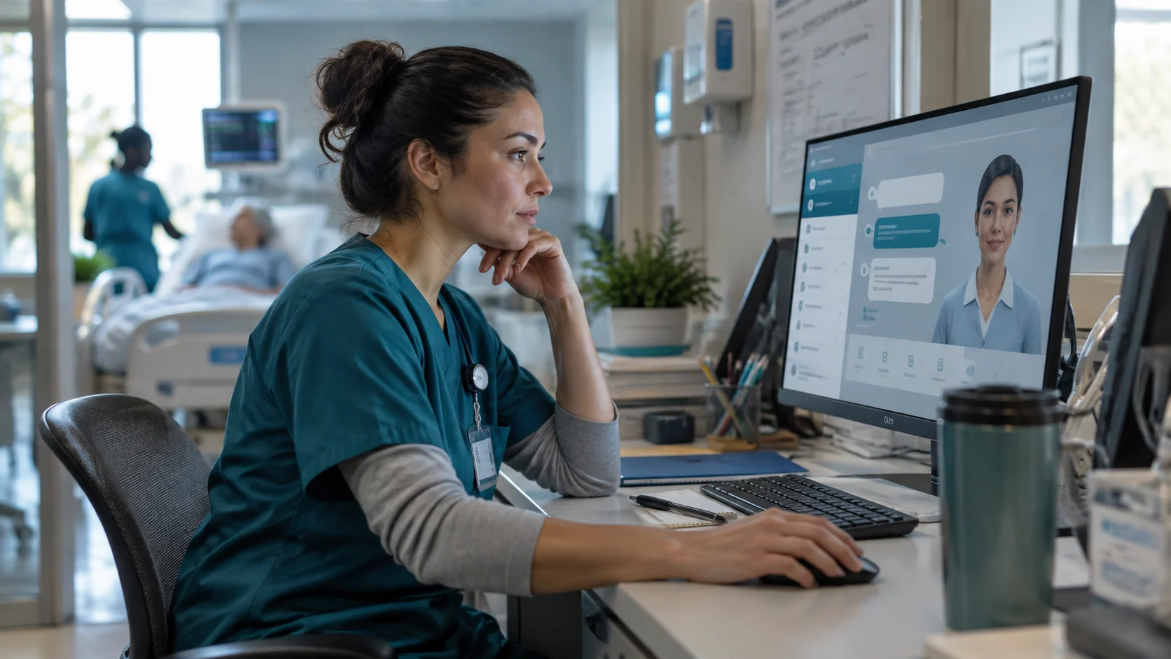 Concept illustration: What a Virtual Health Assistant Can Do for Clinics and Hospitals