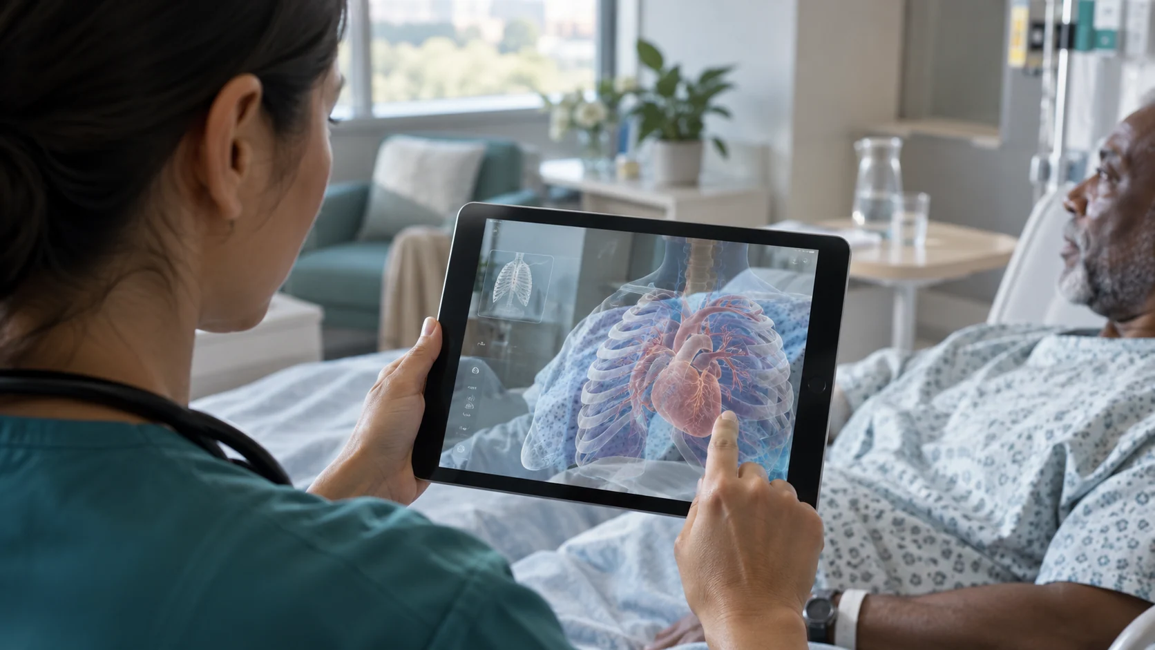 Concept illustration: Why Hospitals Are Rapidly Adopting AR in Healthcare for Accuracy and Efficiency