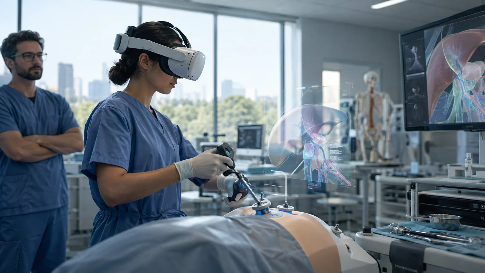 Concept illustration: Is VR Medical Training Effective? Evidence & Benefits