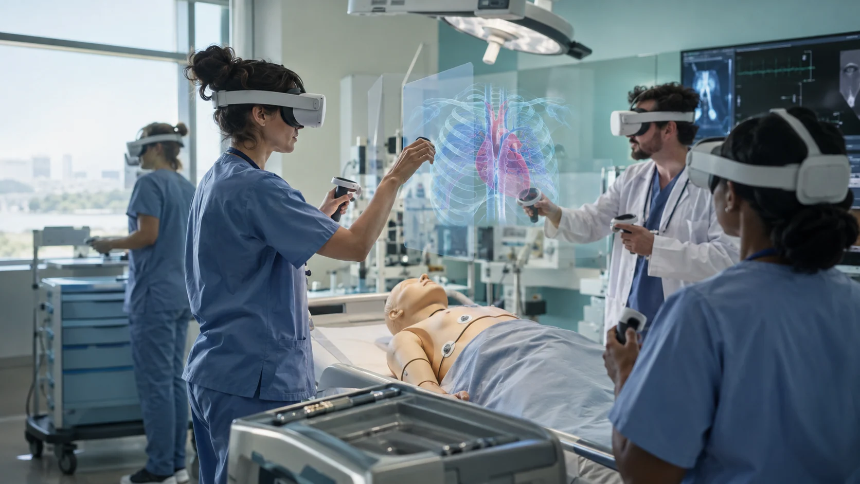 Concept illustration: Is VR Medical Training Effective? Evidence & Benefits
