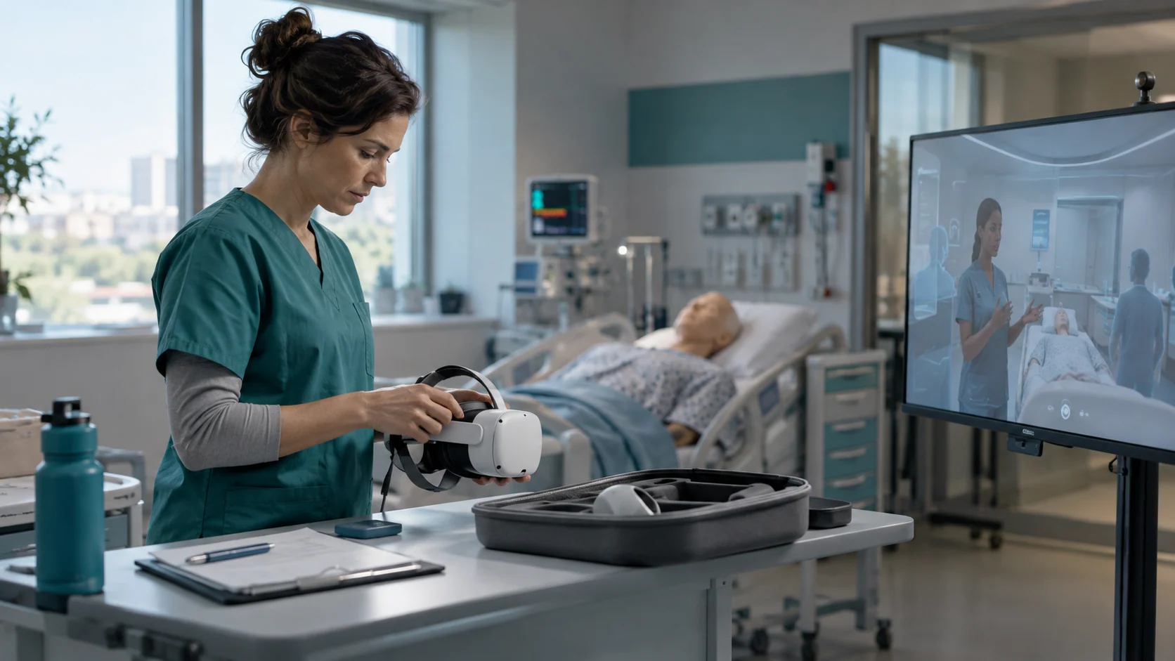 Concept illustration: Simulation Debriefing in Healthcare: A Practical XR Guide