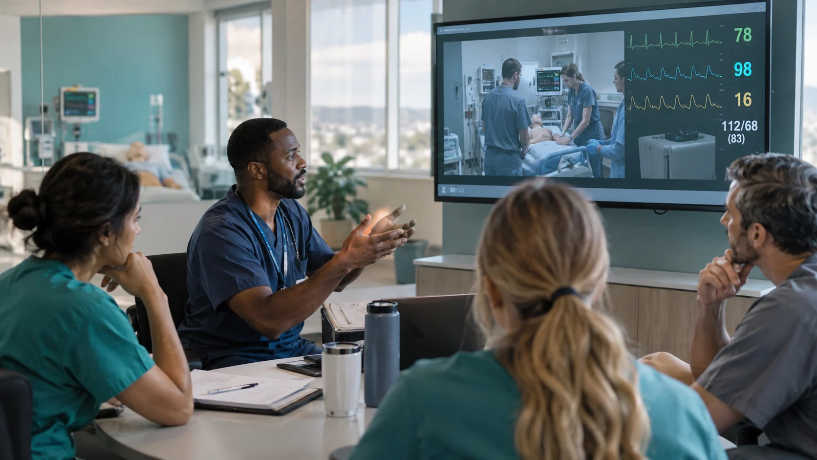 Concept illustration: Simulation Debriefing in Healthcare: A Practical XR Guide