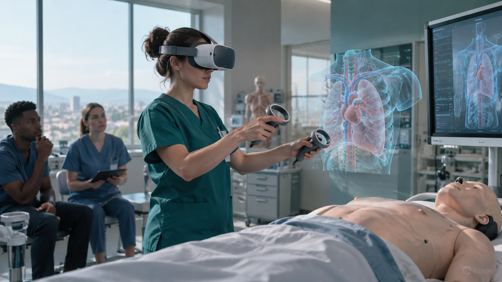 Concept illustration: How Much Does VR Healthcare Training Cost in 2026