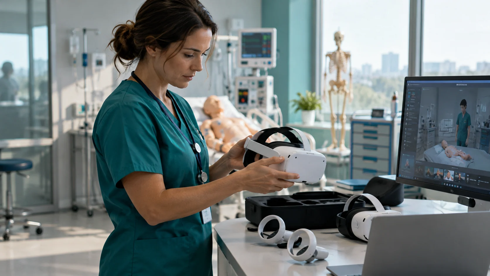 Concept illustration: How Much Does VR Healthcare Training Cost in 2026