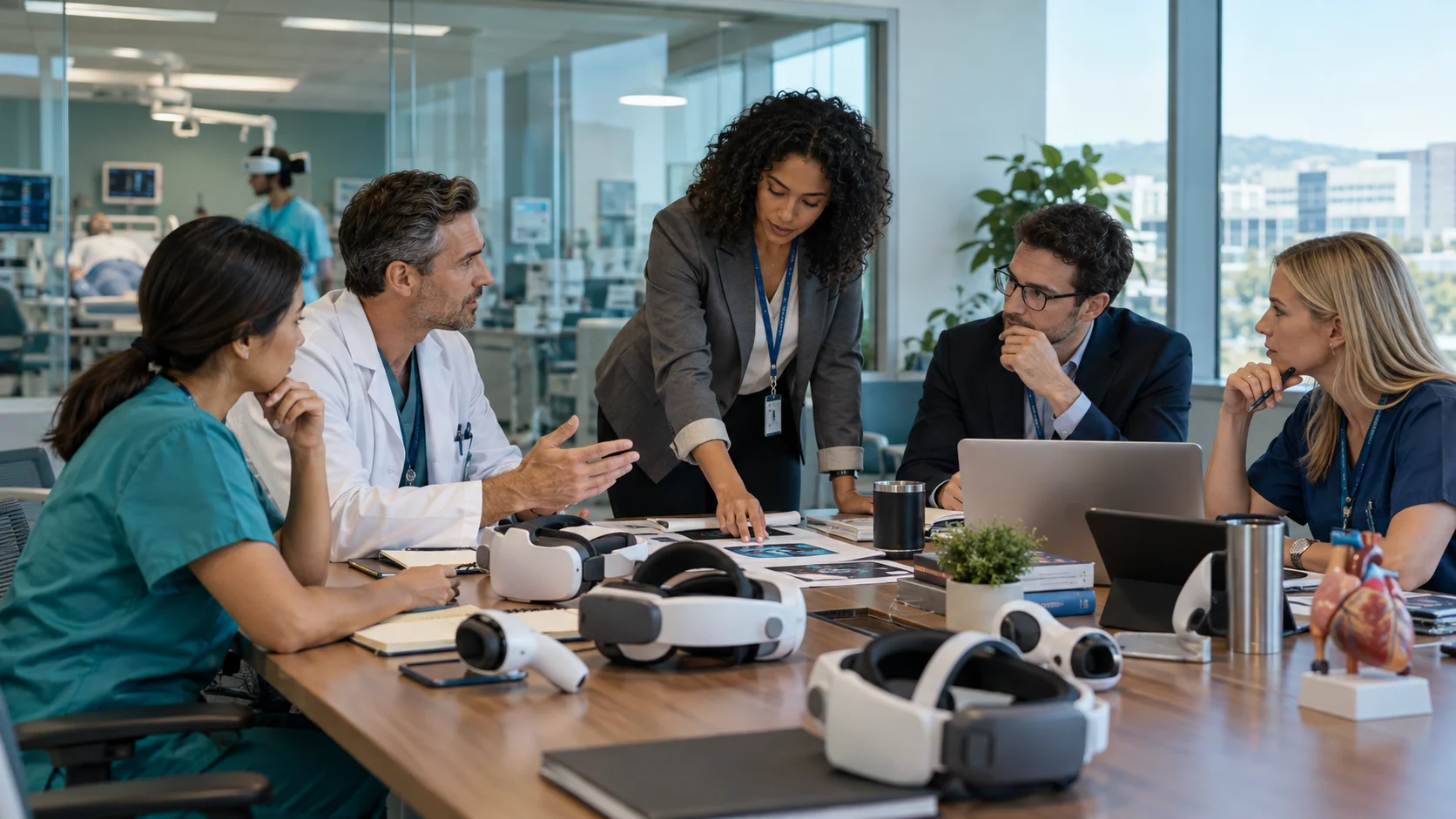 Concept illustration: How Much Does VR Healthcare Training Cost in 2026