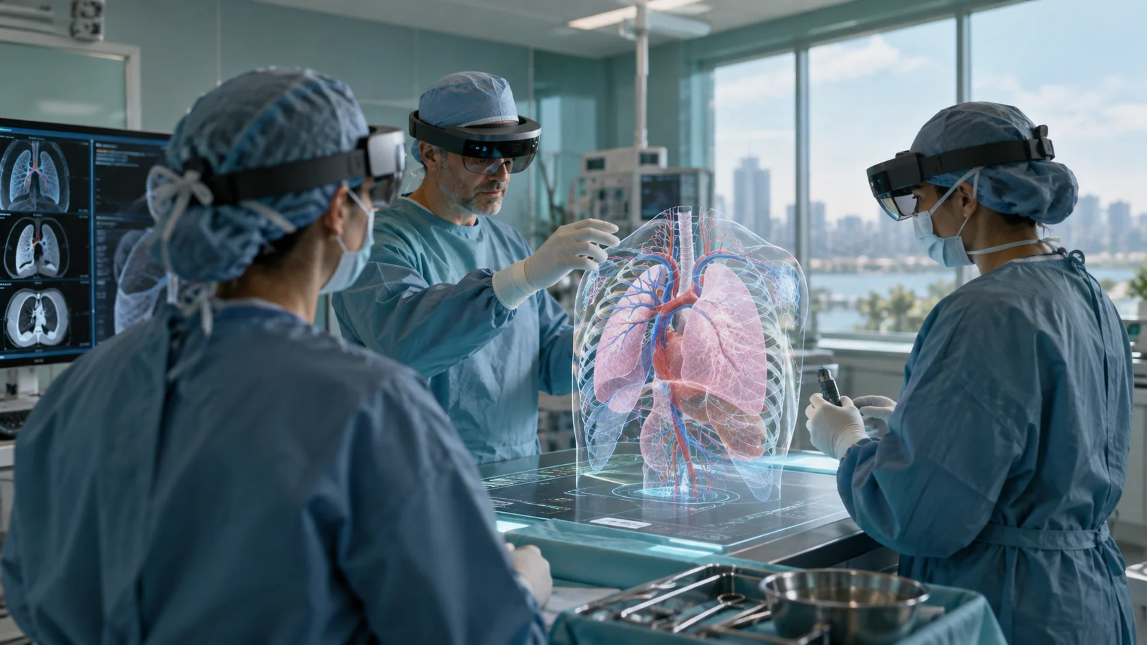 Concept illustration: XR Hospital Safety Training for Infection Control